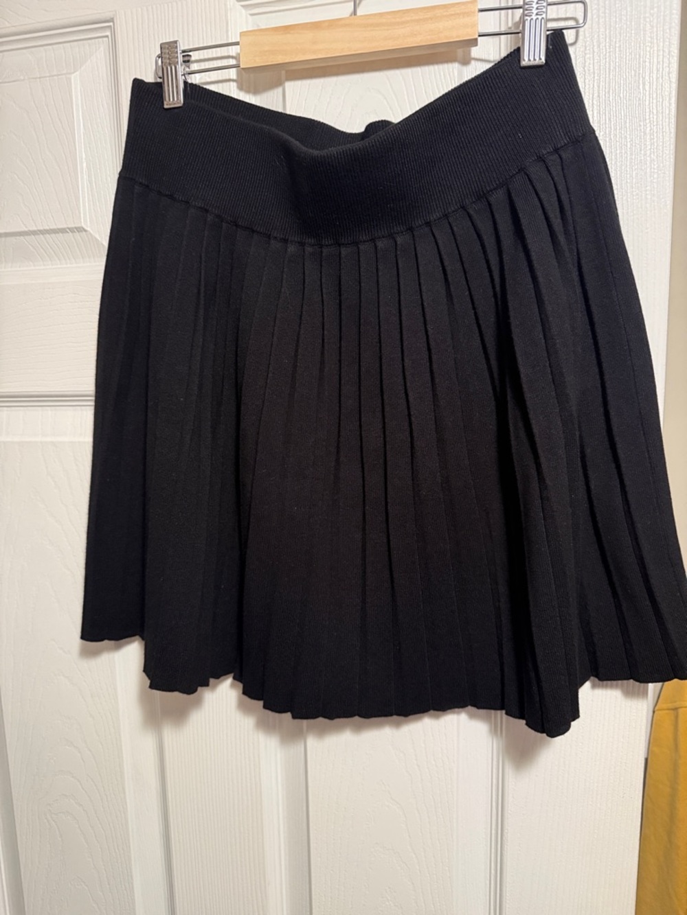Guess Black Pleated Skater Skirt